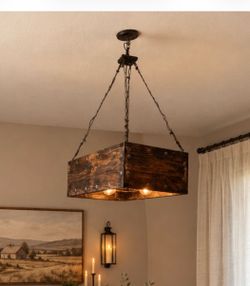 Farmhouse custom made hanging light