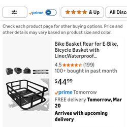 Bike Basket Rear 16.5"X12.6"X6"