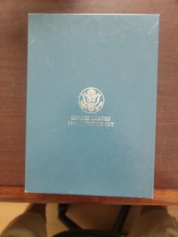 1987 US mint prestige proof set Box Silver