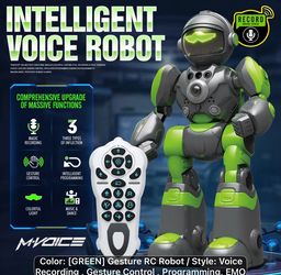 New Green Day Intelligent Interactive Robot - see description