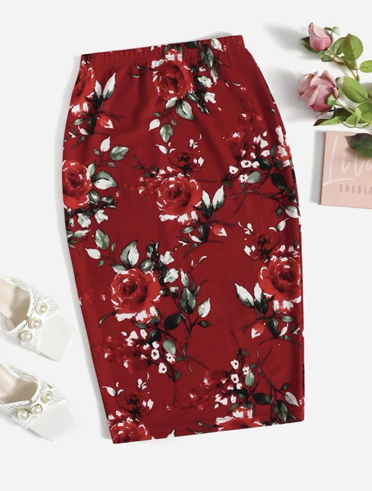Classy Floral Print Pencil Skirt *NEW*