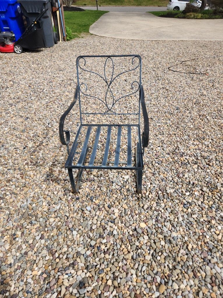 Wrought Iron Rocking Chair