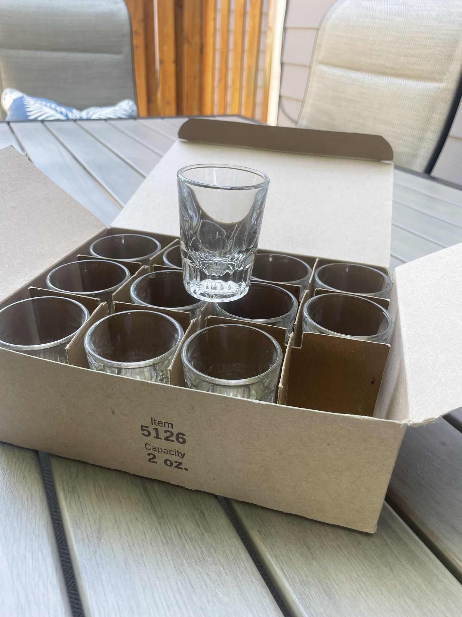 Libbey Whiskey Fluted Shot Glasses (72 in total)