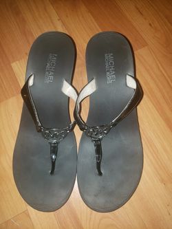 Michael Kors Wedge Flip Flops