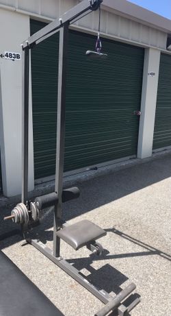 AT Pulldown Machine Low Row Cable  With  Weights 