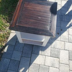 Vintage Solid Wood End Table
