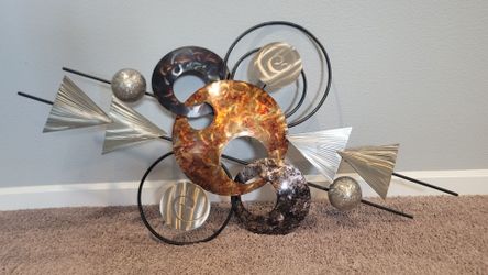 Empire Art Direct Target Hand Painted Etched Metal Wall Sculpture