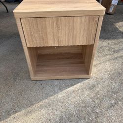 1 Single Drawer Side Table Night Stand