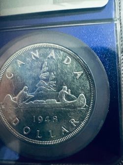 1948 Canada Silver Dollar Coin
