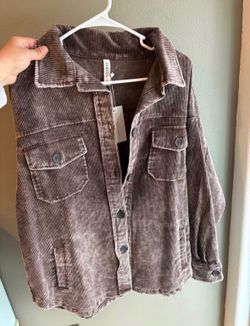 Vintage Washed Corduroy Shacket