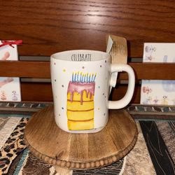 Rae Dunn Celebrate Mug