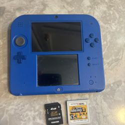 Nintendo 2ds With 4gb Memory Card And Super Mario 2