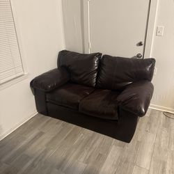 Leather Love Seat - Free Delivery