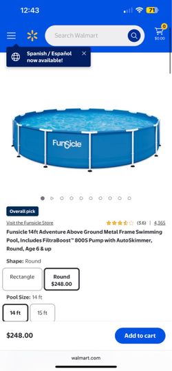 Funsicle Adventure Above-Ground Pool 14ft * 33in- FACTORY SEALEd