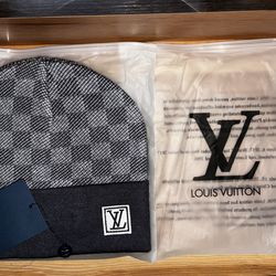 Designer Knit Beanie – Grey/Black