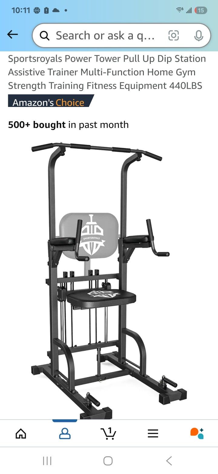 Power Tower Pull Up Dip Station