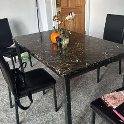 Black Marble Table 