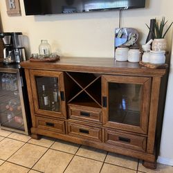 Wood Bar Cabinet