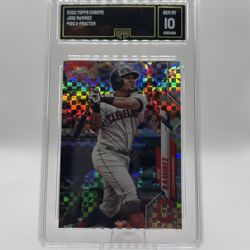 2020 Topps Chrome José Ramírez X-Fractor 🔥 GMA 10 Slab
