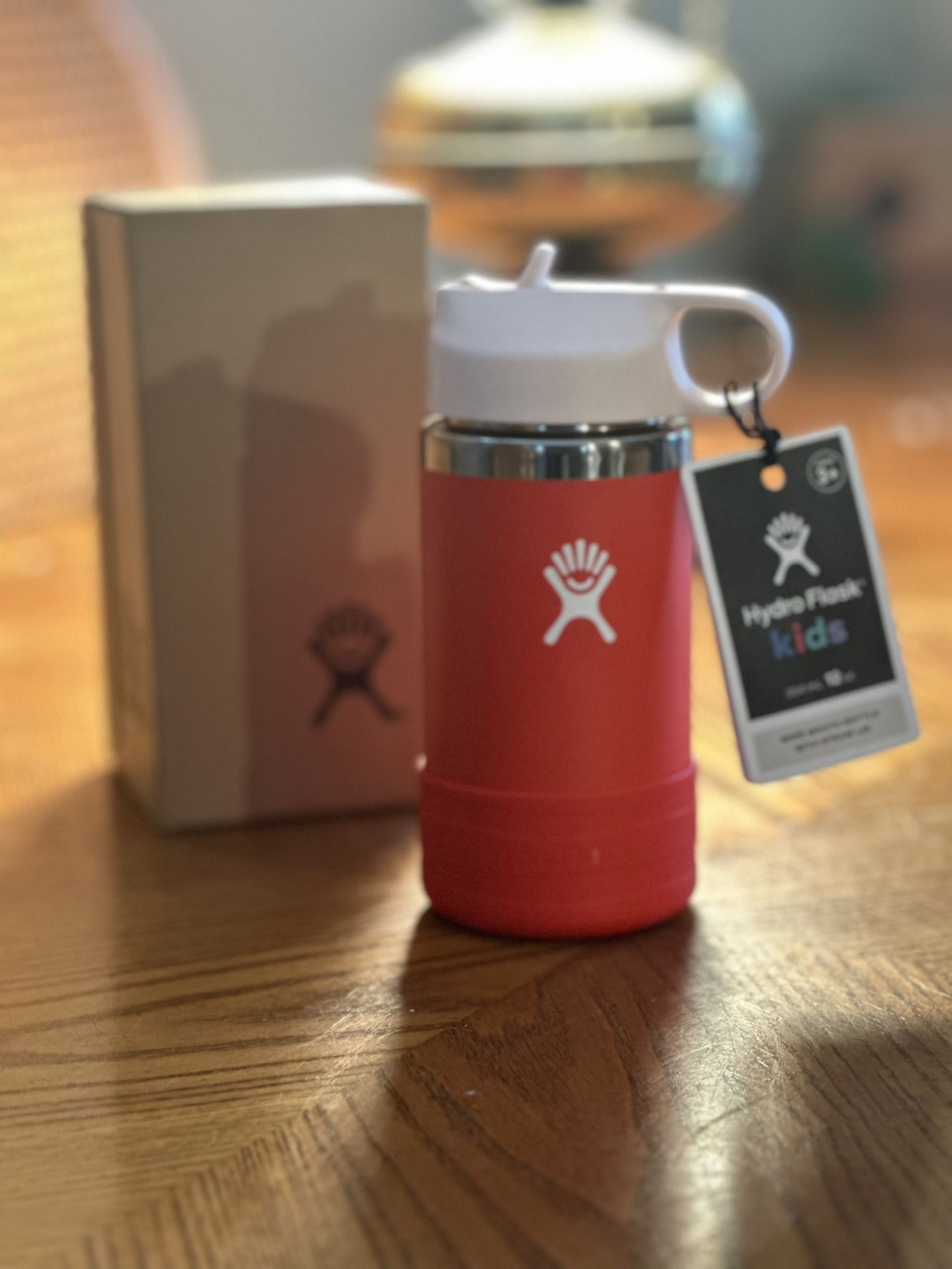 Hydroflask Tumbler Cup Toddler Kid 12 oz With Silicone Boot Red