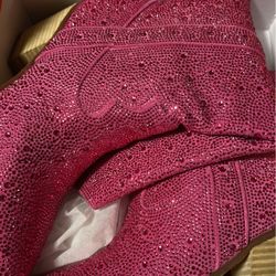 Hot Pink Cowgirl Boots Size 8 Women 