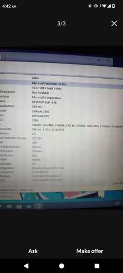 Dell Latitude 3380 Laptop