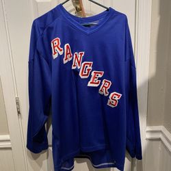 Authentic CCM Mens Hockey XL New York Rangers Hockey Jersey