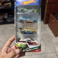 Hot Wheels Holiday 4 Pack