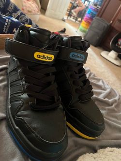Adidas postmove mid (black,yellow,blue)