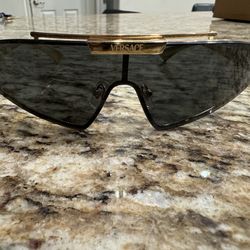 Versace Sunglasses, Gold and Black