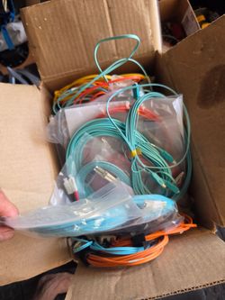 Fiber patch cords.