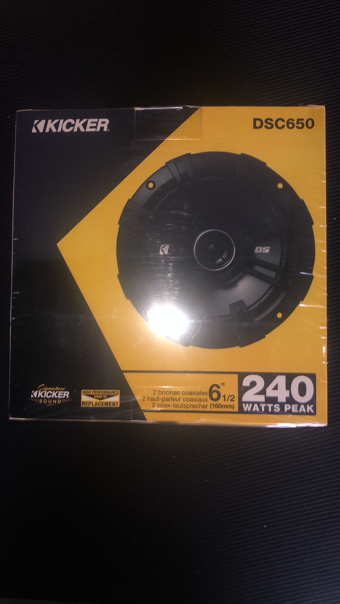 Kicker Speakers Coaxial 6/1/2 Two Way 240 watts