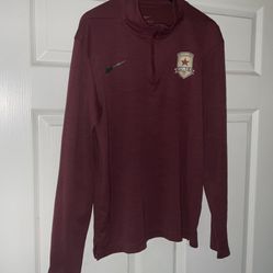 Sacramento Republic FC  Mens M Black 1/4 Zip Nike Dri Fit Jacket USL Professional Soccer Adult Medium Purchased at Heart Health Stadium SAC REPUBLIC 