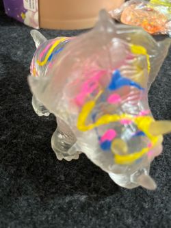 Stretchy clear dynosaur
