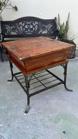 Wood And Steel Coffee table