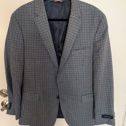 New Tommy Hilfiger Blue Gray 44R Sport Coat Blazer