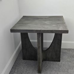 Modern Dark Wood Side Table