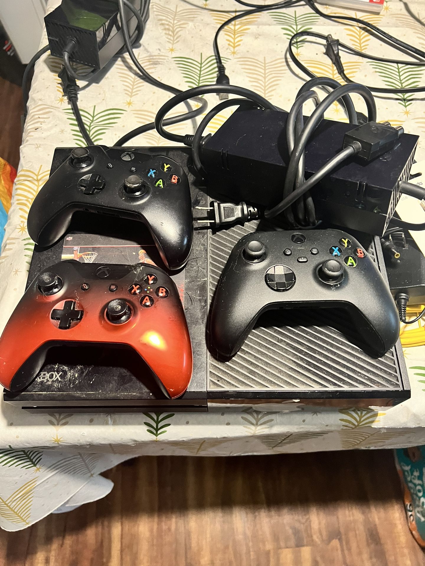Xbox One with Controllers