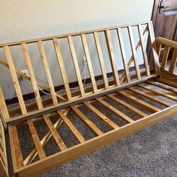 Futon Solid Wood Sleigh Bed