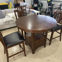 Extendable Dining Table With 4 Chairs