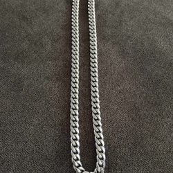Mens 22” Stainless Steel Cuban Link Chain
