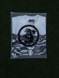 Hellstar Airbrush Bones Long-Sleeve – White (Size S))