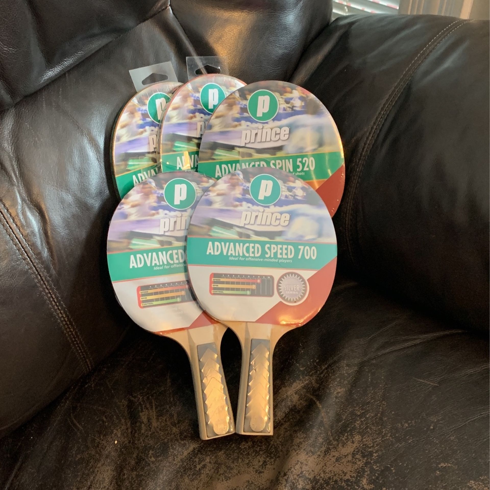 Prince Table Tennis Ping Pong Racket Paddle Lot Of 5 NEW