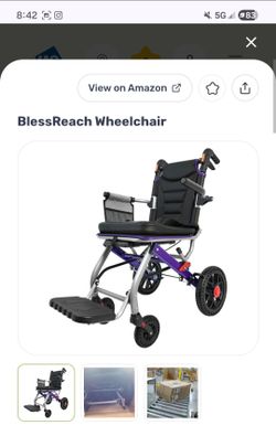 Padded wheel chair- like new