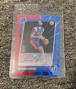 Isaiah Livers Detroit Pistons Auto Card