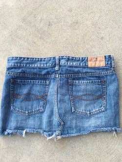Abercrombie & Fitch A&F Blue Denim Mini Skirt Sz. 10