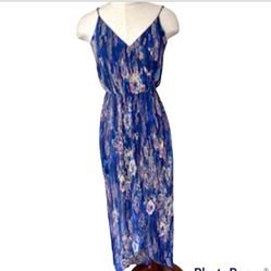 Lush Sleeveless Blue Maxi Dress 