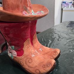 Pioneer Woman Boot Cookie Jar 