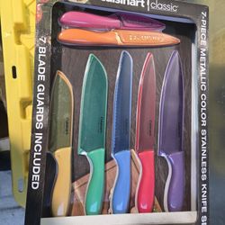 Cuisinart Classic Seven Piece Metallic Color Stainless Knife Set