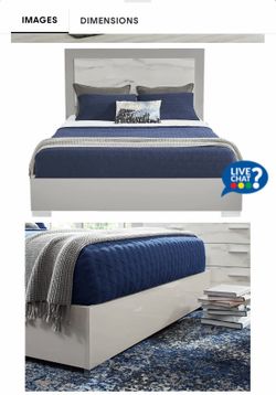 Rooms to Go - Beatrice Gray Queen Bed Frame